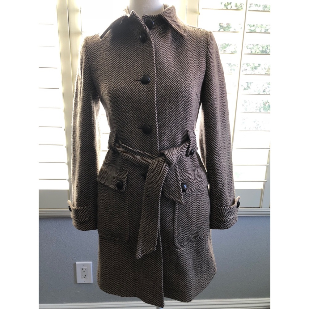 J. Crew Herringbone Wool Coat